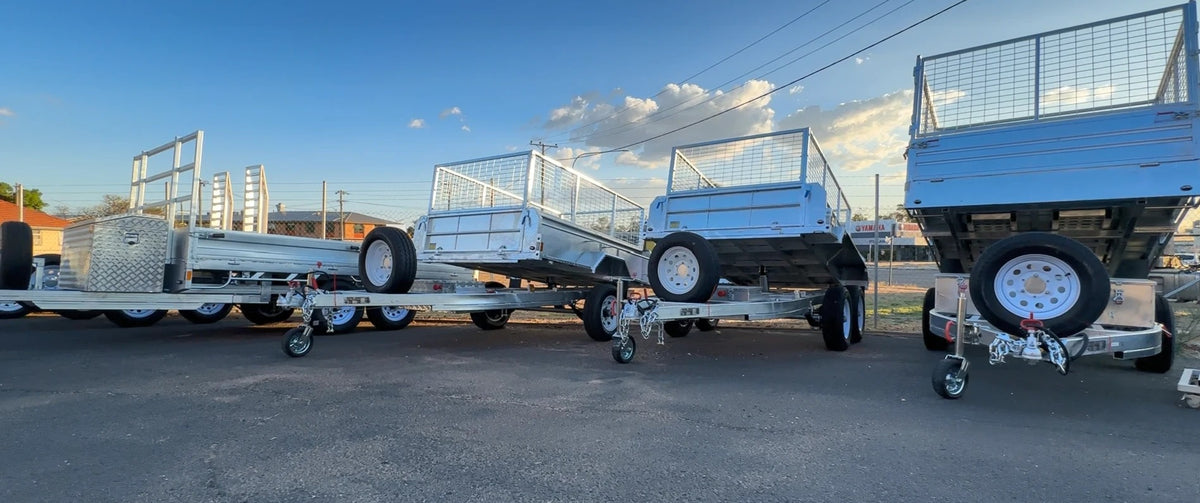 CH Trailers on the yard at CH Tools, 58 Hospital Rd, Emerald