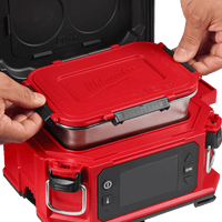 Milwaukee 49160203 3 Piece Lunch Box Container Set in use on site