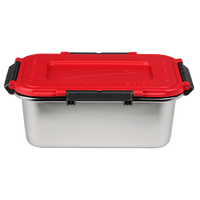 Milwaukee 49160203 three-piece stainless lunch box container set with lids
