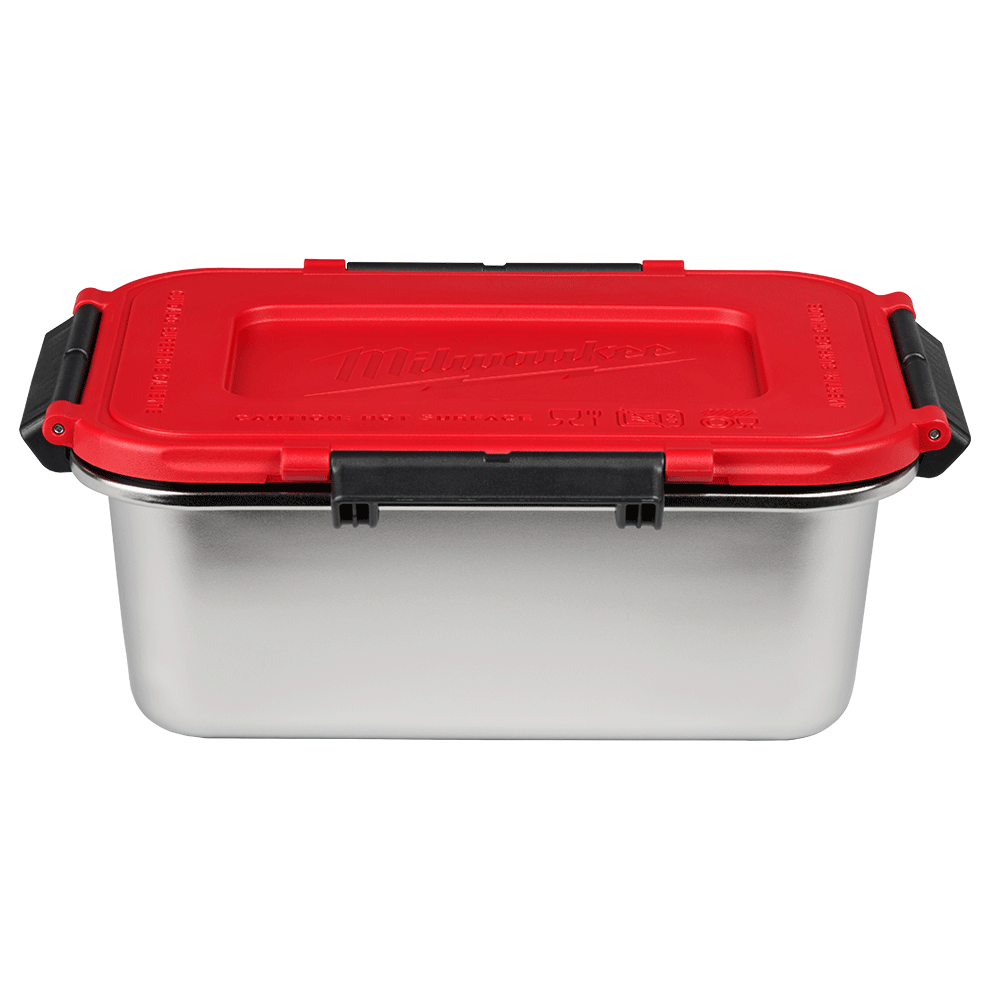 Milwaukee 49160203 three-piece stainless lunch box container set with lids