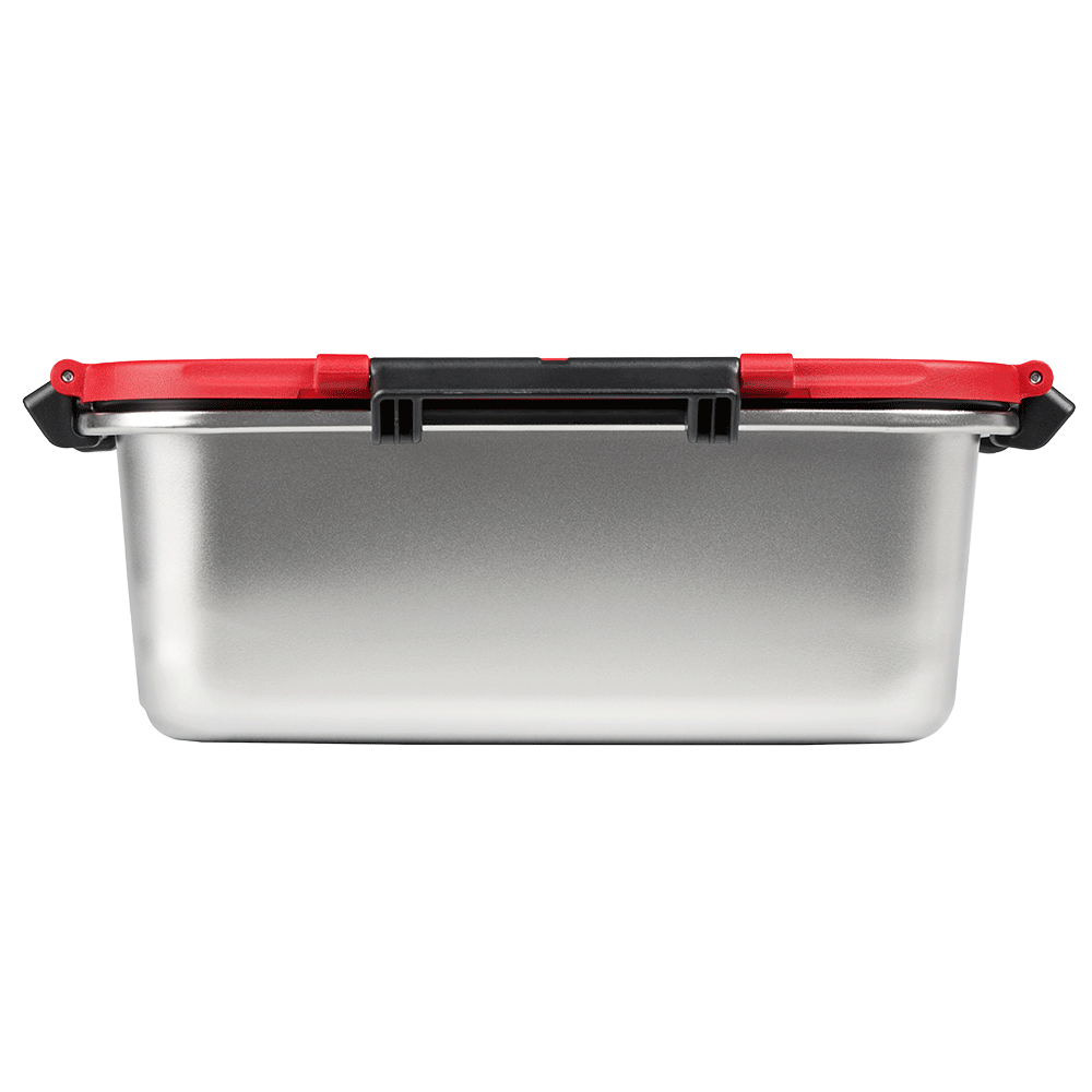Milwaukee 49160203 3 Piece Lunch Box Container Set in use on site