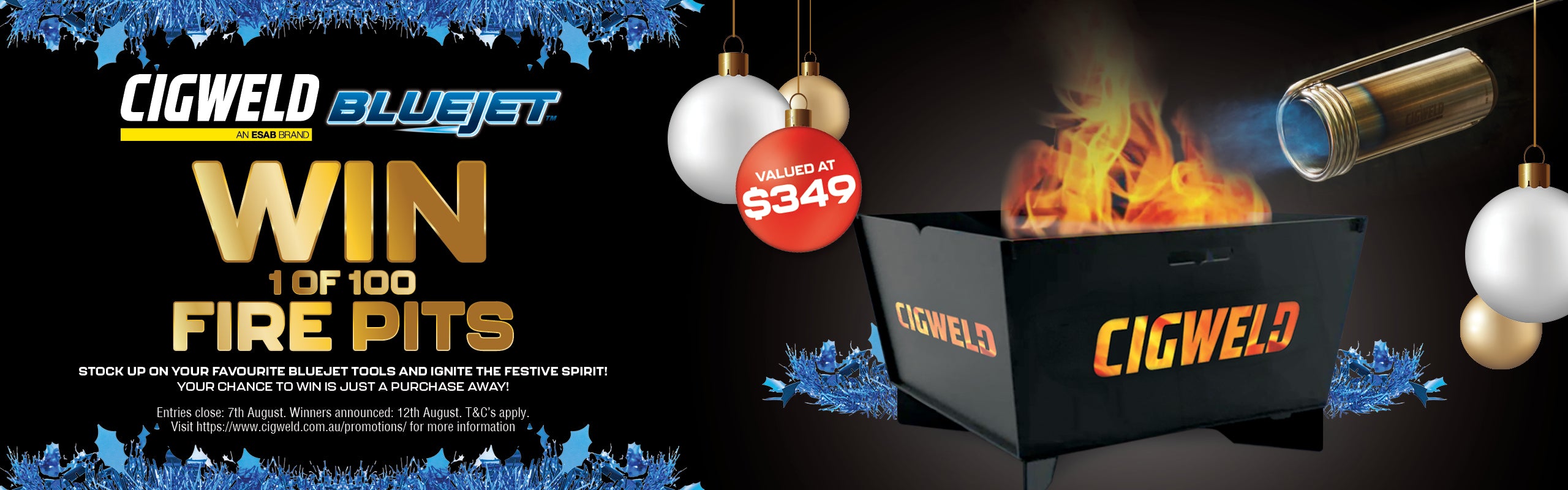 Christmas in July — WIN a Cigweld fire pit at CH Tools