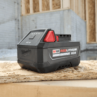 Milwaukee M18HB5 HIGH OUTPUT XC5 5.0Ah Battery in use on site