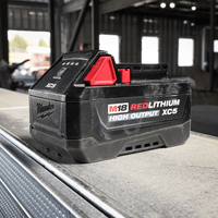 Milwaukee M18HB5 HIGH OUTPUT XC5 5.0Ah Battery in use on site