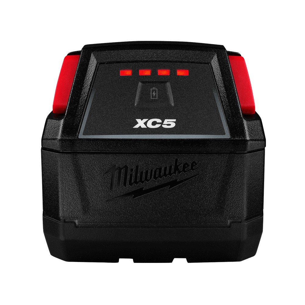Milwaukee M18HB5 HIGH OUTPUT XC5 5.0Ah Battery in use on site