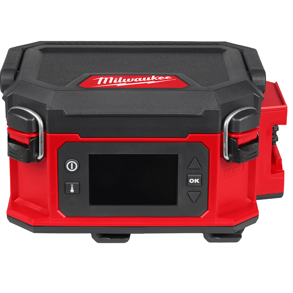 Milwaukee M18PHLB0 PACKOUT Heating Lunch Box – Tool Only in use on site