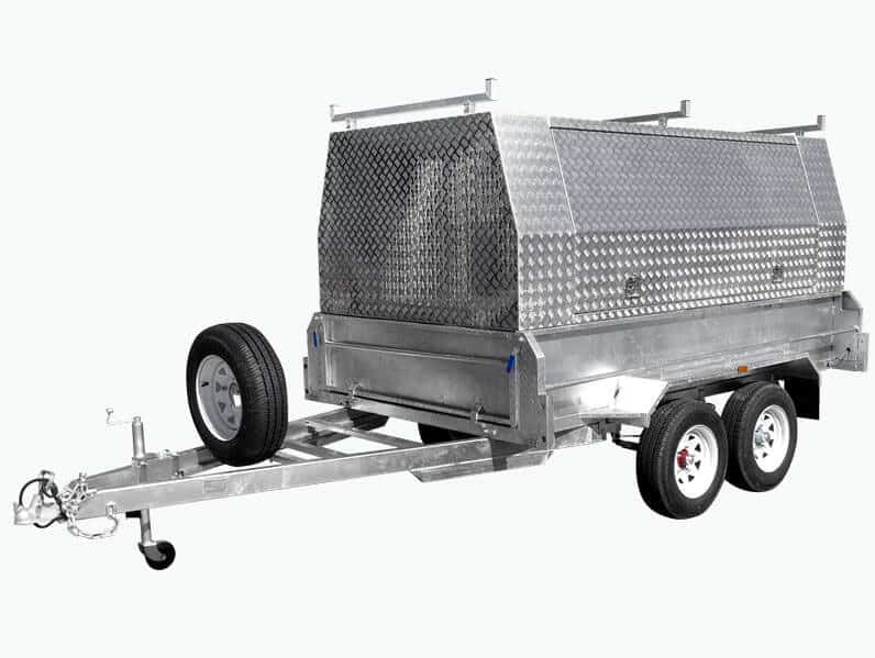 Tandem Axle Tradesman Trailers – front three-quarter view