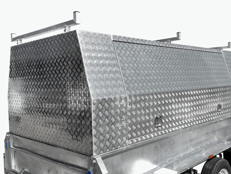 Tandem Axle Tradesman Trailers – canopy detail