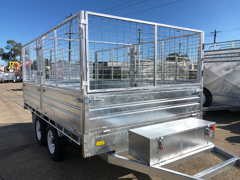 10×6 Hydraulic Flat-Top Tipper Trailer – front three-quarter view